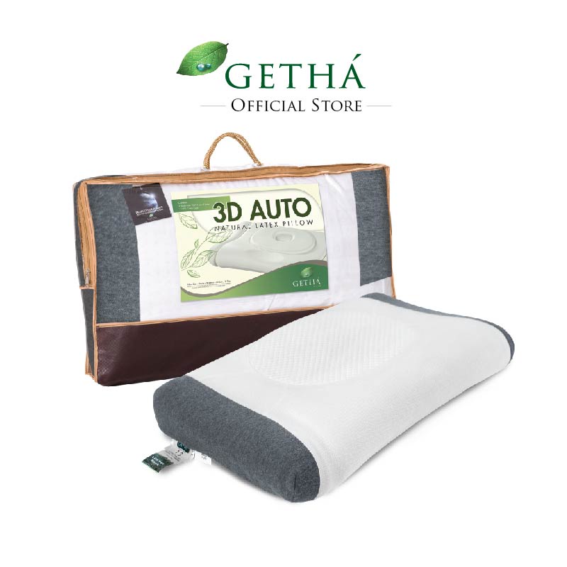 Getha 3D auto ช่วยรองรับสรีระ (หมอนยางพาราธรรมชาติ 100%)