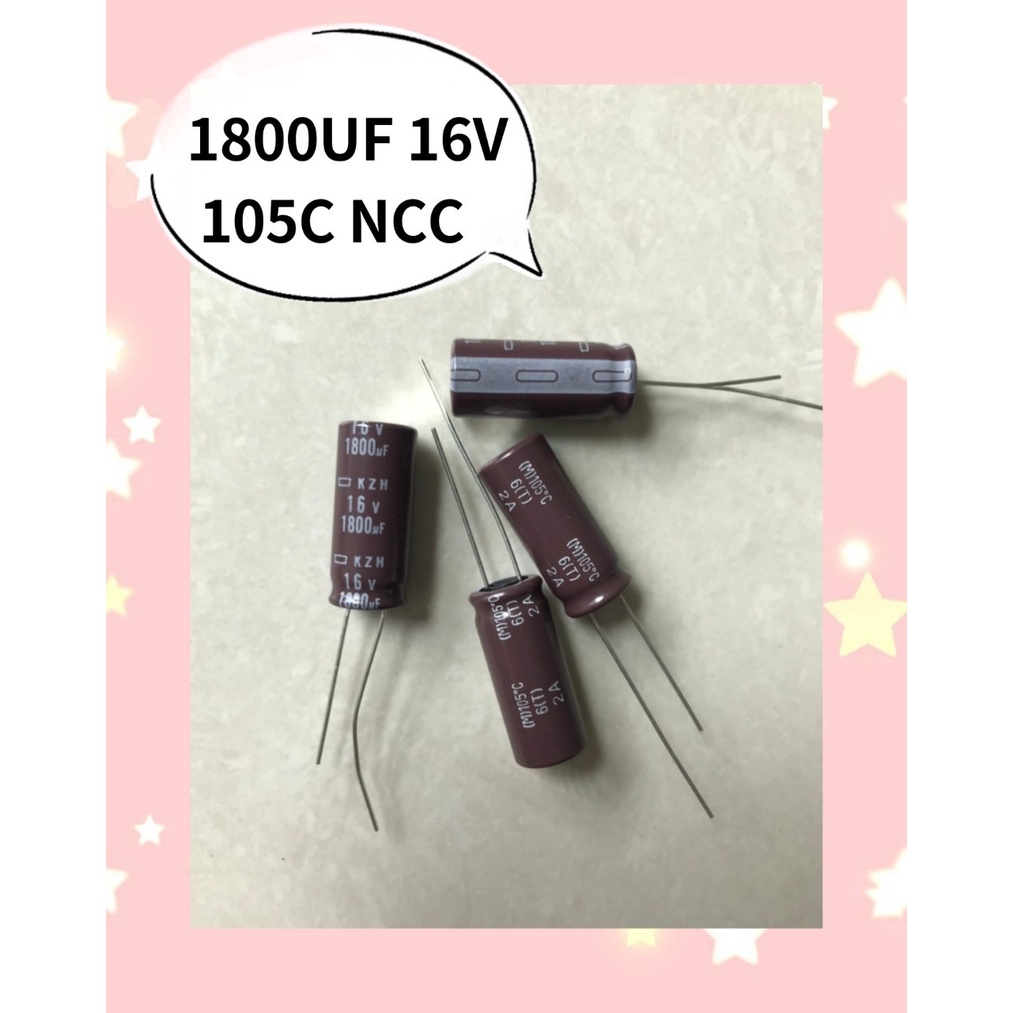 1800UF 16V 105C NCC  (1ชุด 10 ชิ้น)