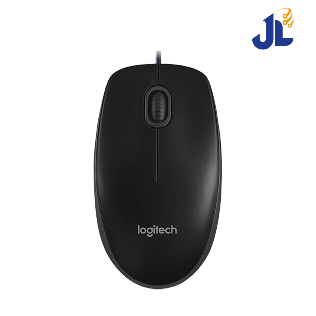 Logitech เม้าส์ รุ่น B-100 Optical USB Mouse (Black)