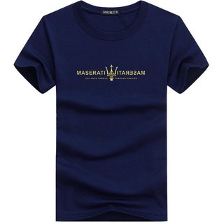 T-shirt  เสื้อยืดลําลอง แขนสั้น พิมพ์ลาย Maserati สไตล์ฮิปฮอป แนวสตรีท ขนาดใหญ่ สําหรับผู้ชายS-5XL