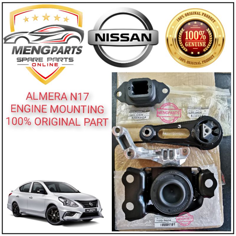 NISSAN ALMERA N17 1.5 2013Y-2020Y เครื่องยนต์ MOUNTING 11220-1HA0B / 11360-1HC0C / 11210-1HS0A