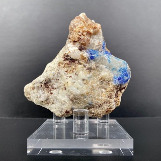 หินอัฟกันไนท์ และไมกา (Afghanite with Mica Raw Specimen) 123gFree Stand