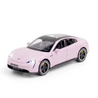 โมเดลรถยนต์ Porsche Taycan diecast chezhi โลหะผสมสังกะสี Matel 1/32 ของเล่นสําหรับเด็กผู้ชาย 3 ปี