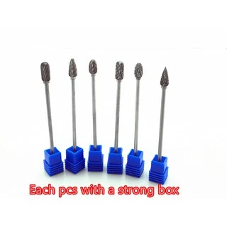 1 ชิ ้ น 3 มิลลิเมตรยาวทังสเตนคาร ์ ไบด ์ Burr 6x3x100 มิลลิเมตร Mata Porting เครื ่ องมือ #ReadyStock