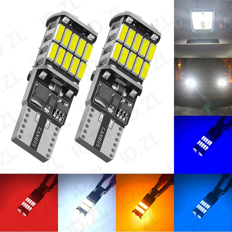 หลอดไฟ T10 LED W5W LED 194 168 W5W CANBUS 26SMD LED 4014 2.5W 0.2A ไม่มีขั้วต่อ สําหรับจอดรถยนต์ 1 ช