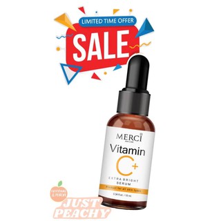 [[ของแท้100%]] Merci Vitamin C Extra Bright Serum เมอร์ซี่ วิตามินซี เอ็กซ์ตร้า ไบร์ท เซรั่ม ขนาด 10 มล. (จำนวน 1 ขวด)