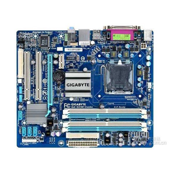 Gigabyte G41 motherboard GA-G41M-COMBO supports DDR2\/DDR3 memory fully integrated motherboard 5u5Q #0