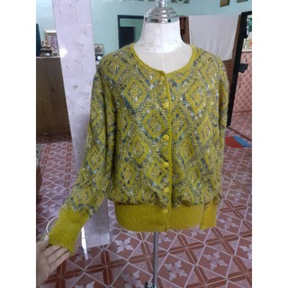 เสื้อกันหนาวไหมพรม จั้มแขนจั้มเอว