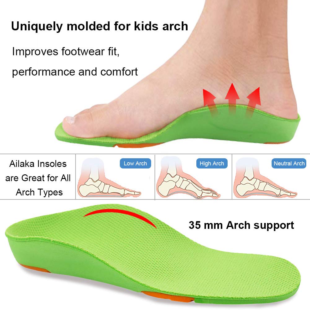เด็ก Orthotics Insoles สําหรับเด็ก Professional Arch สนับสนุนเท้าแบน OX-Legs เด็ก Insole Soles สบายกีฬารองเท้า