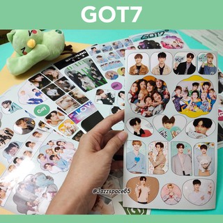 [พร้อมส่ง]Sticker GOT7 เซต 12 แผ่น สติ๊กเกอร์ GOT7(คละลาย)
