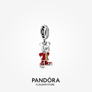 Pandora จี้ห้อย ลายดิสนีย์ มิกกี้เมาส์ ของขวัญวันเกิด สําหรับสุภาพสตรี p825