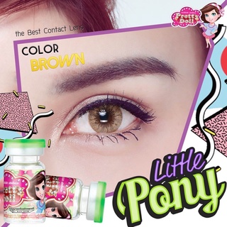 Pretty Doll Little Pony Brown คอนแทคเลนส์ ค่าสายตา แถมตลับ