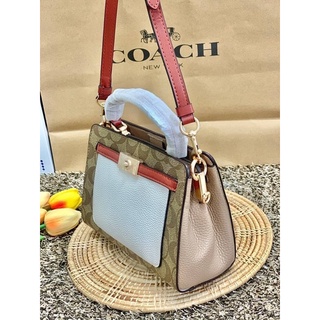 COACH MINI LANE TOP HANDLE BAG