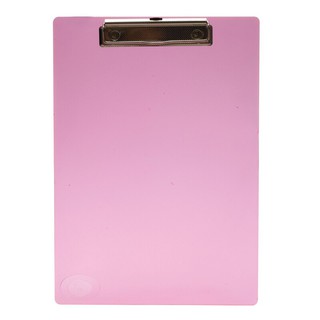 คลิปบอร์ด A4 สีชมพูใส โรบิน R21 Clipboard A4 clear pink Robin R21