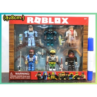 ของเล่น Roblox โรบล็อก เซ็ต 6ตัว ความสูง8CM. สุ่มแบบ