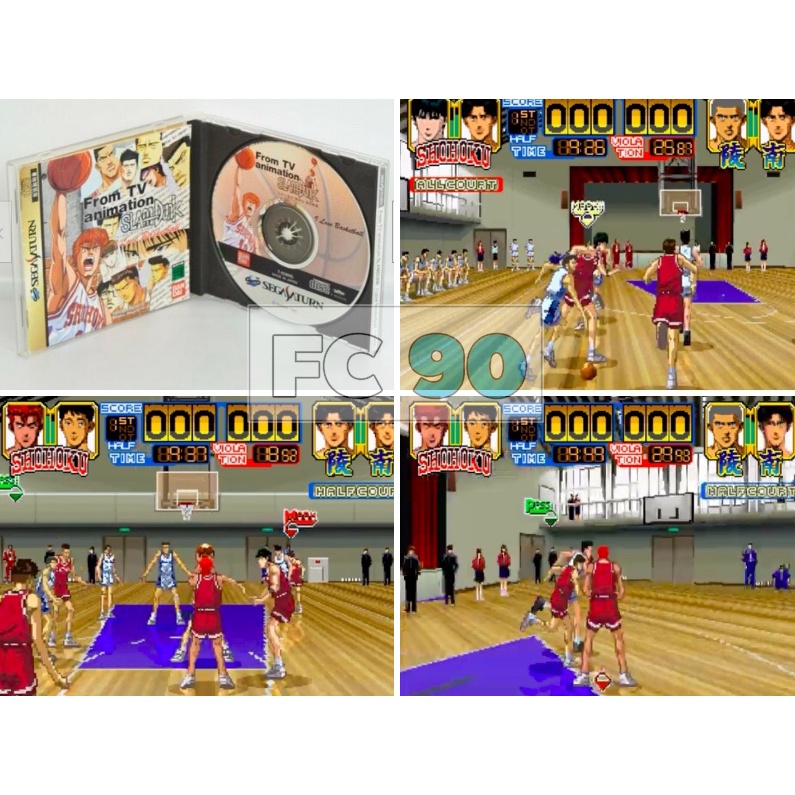 แผ่นแท้เกมสแลมดั้งค์ From TV Animation Slam Dunk I Love Basketball [SS] มือสอง สภาพดี มีกล่องและคู่มือ SEGA SATURN