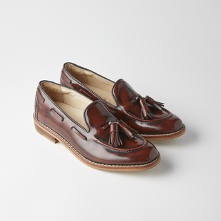 Brown Tassel Slip on