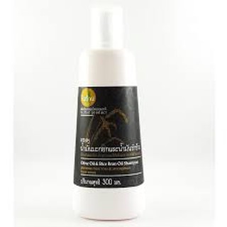 ใบว่าน ,แชมพูน้ำมันมะกอกและน้ำมันรำข้าว , 300 ml. Olive Oil &amp; rice bran oil shampoo