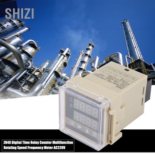 Shizi Zn48 เครื่องนับเวลารีเลย์ดิจิทัล มัลติฟังก์ชั่น หมุนได้ Ac220V