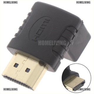 การบ้าน✿อะแดปเตอร์ HDMI ตัวผู้ เป็นตัวเมีย 270 องศา รองรับเสียง