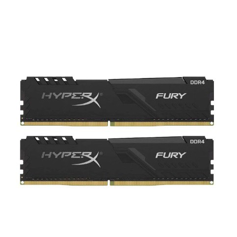 32GB (16GBx2) DDR4/2400 RAM PC (แรมพีซี) KINGSTON HyperX FURY BLACK (HX424C15FB3K2/32)