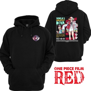 เสื้อกันหนาว มีฮู้ด ลายการ์ตูนอนิเมะ One Piece RED 1135