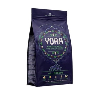 YORA All Breeds 1.5กก.(โยรา) อาหารสำหรับสุนัขโตเต็มวัย ทุกสายพันธุ์ โปรตีนทางเลือกจากแมลงเหมาะสำหรับสุนัขทุกสายพันธุ์