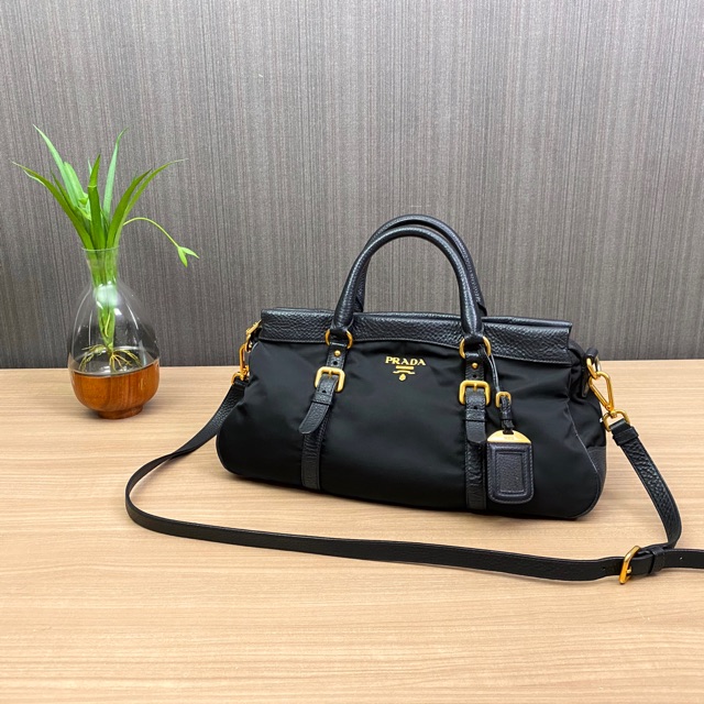 Prada tessuto nylon bandouliere nero