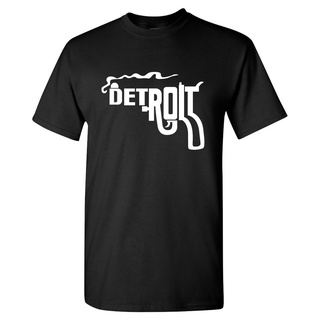 ขายดี เสื้อยืด พิมพ์ลาย Detroit Smoking Gun KEjcio03GHiokc61 สไตล์คลาสสิก