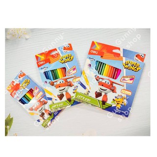 ดินสอสี Deli superwings C008  มี 12สี ,18สี และ 24 สี