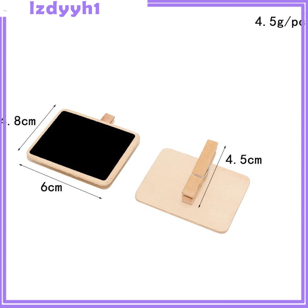 JoyDIY Pack 10PCS Small Mini Wooden Blackboard Note Memo Message Board ...