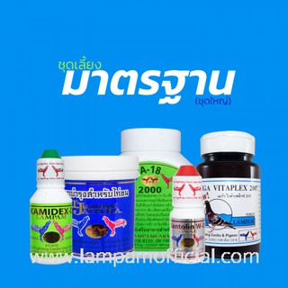 ชุดเลี้ยง มาตรฐาน (ชุดใหญ่)  "ใช้ได้ทุกสายพันธุ์ แข็งแรง คึกคัก ดุดัน"    #ยาไก่ #ไก่ชน #ยาไก่ชน #ลำปำ #ของแท้100% #สต็อ