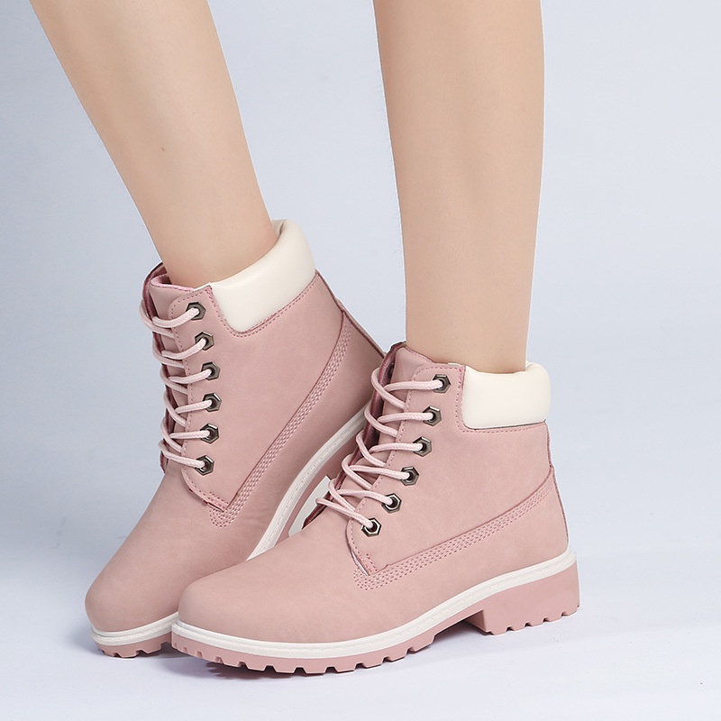 Warm square heel hot sale snow boots