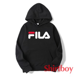 เสื้อฮู้ดfila  สกรีนแบบเฟล็ก PU สวยสดไม่แตกไม่ลอก