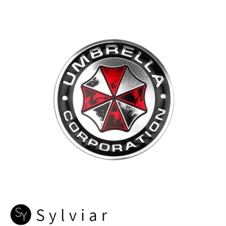 [sylviar] Car Decoration 3d Sticker Aluminum Umbrella Corporation Emblem Sticker For Kia Nissan Hyundai