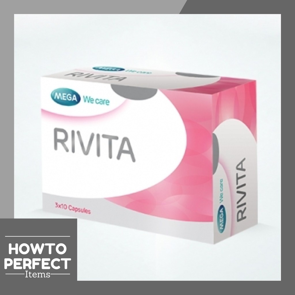 MEGA Rivita (ริวิต้า) สูตรผิวขาวกระจ่างใส เพิ่มการสร้าง gluta ลดการสร้างเม็ดสี