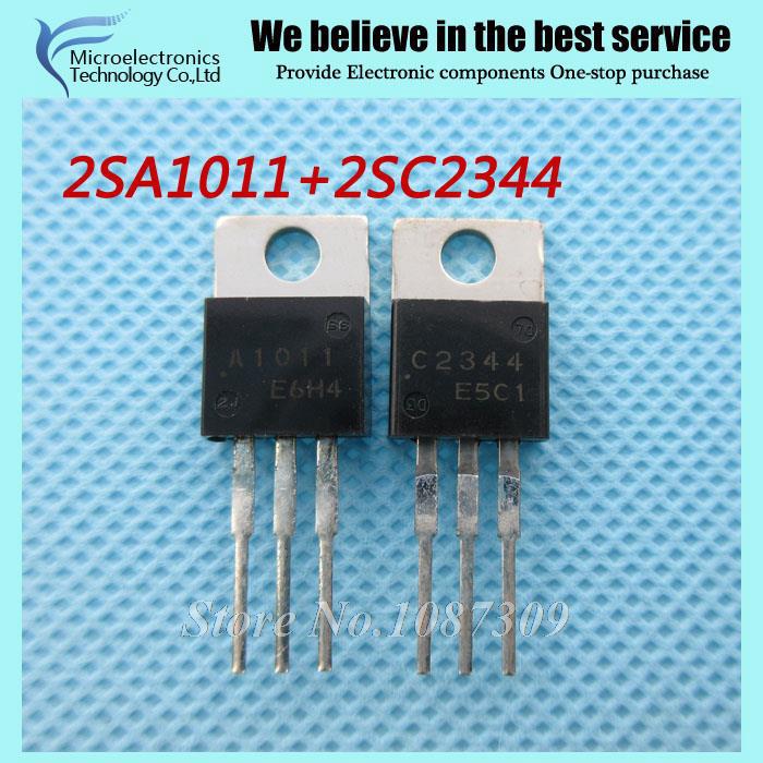 หลอดเครื่องขยายเสียง c 2344 a 1011 2sc 2344 2sa 1011 to - 220 10 ชิ้น (5 ชิ้น)