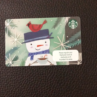 Starbucks การ์ดเปล่าไม่ขูดพิน