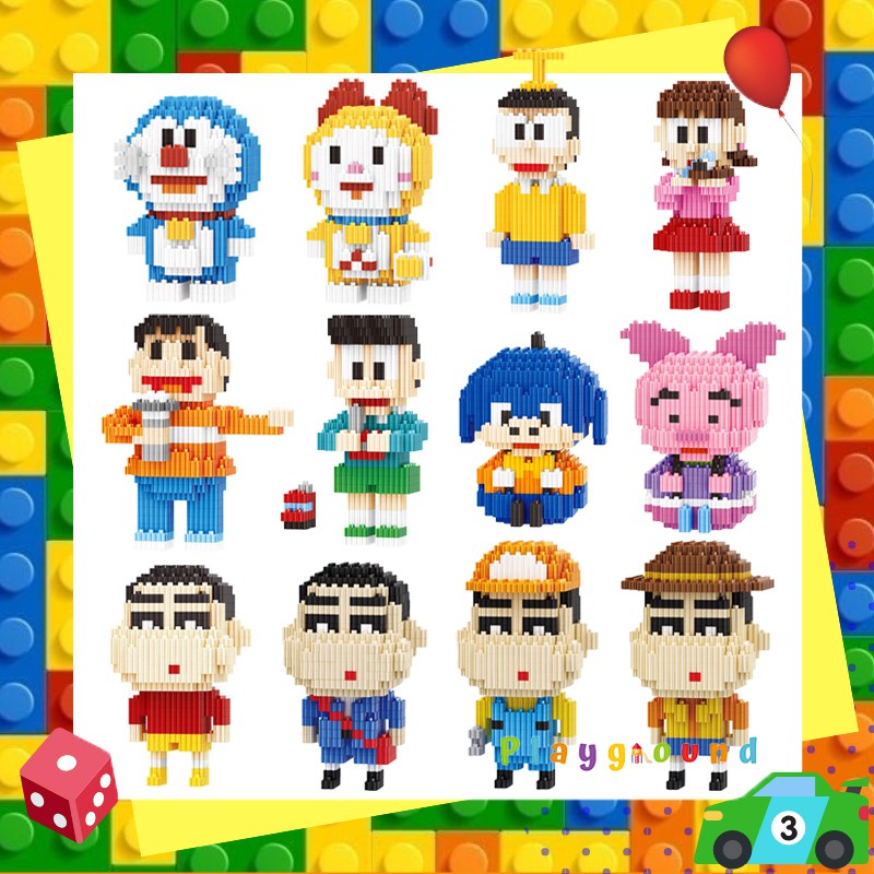 ตัวต่อ นาโน การ์ตูน เซ็ท 1 Nanoblock Cartoon Size L Set 1