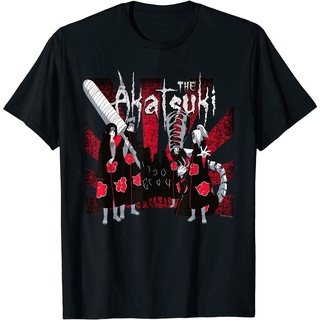 ไอเทมเด็ด!!เสื้อยืด พิมพ์ลาย Naruto Shippuden Akatsuki แฟชั่นสําหรับครอบครัว