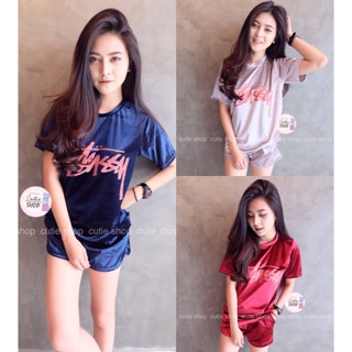 เซตเสื้อ+กางเกงกำมะยี่