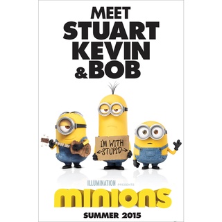 โปสเตอร์หนัง Minions มินเนี่ยน ภาพยนตร์แอนิเมชั่น Movie Poster ภาพติดผนัง ตกแต่งบ้าน รูปติดห้อง ของสะสม ร้านคนไทย