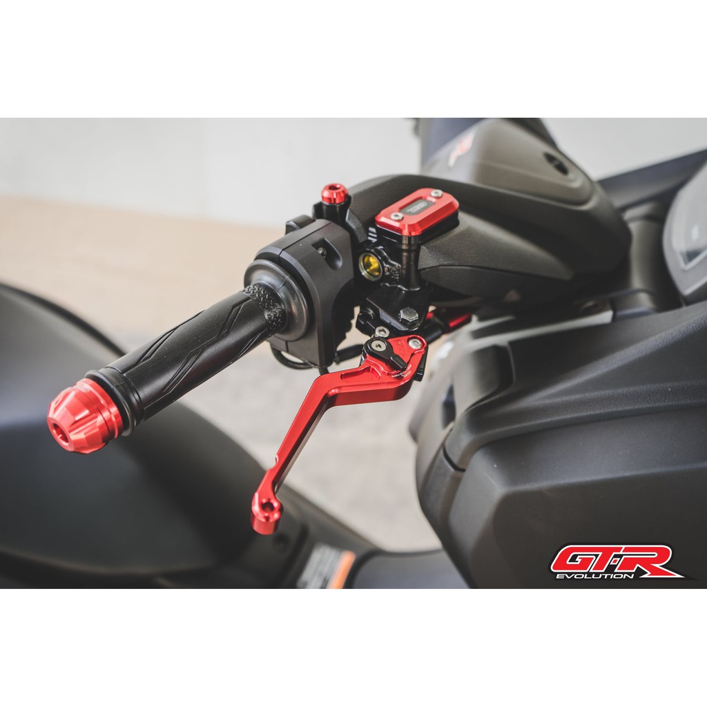มือเบรค (ปรับ6ระดับ) GTR PM (L+R) N-MAX 155 NEW ปี2020 (น็อตสแตนเลส) สีเงิน , สีดำ , สีแดง , สีทอง ,