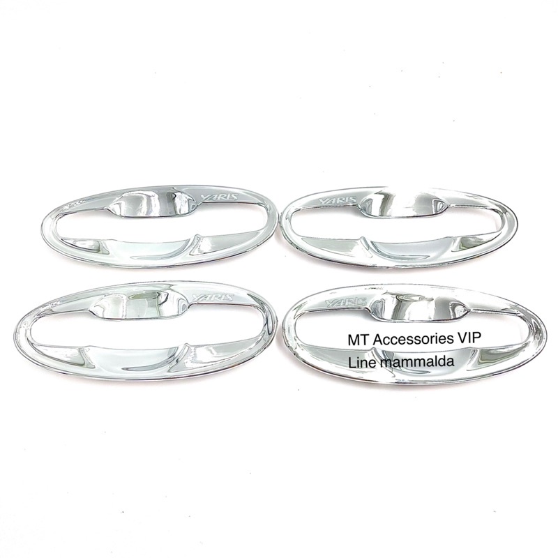 yaris ยาริสปี2006-2013 ยาริสตัวแรกเครื่องยนต์1500cc เบ้ากันรอย ครอบมือจับ ครอบฝาถัง สีโครเมียม - รูปที่ 3