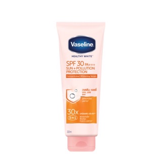 (320 มล.) Vaseline วาสลีน เฮลธี้ ไวท์ เอสพีเอฟ 30 พีเอ++ เซรั่ม โลชั่น