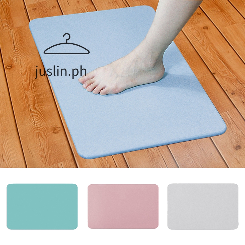 Diatomite Japan Style Diatomaceous Bath Mat Nonslip Bathroom Mat Strong Water Absorption Pad