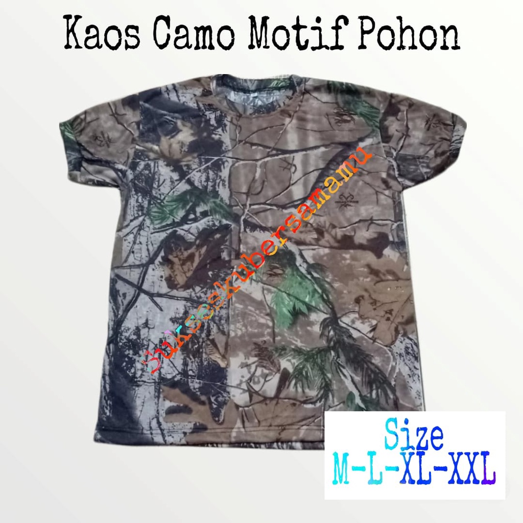 เสื้อยืดแขนสั้น Camo ลายต้นไม้ / Realtree Perbakin T-Shirt Oblong T-Shirt Short T-Shirt Camo T-Shirt