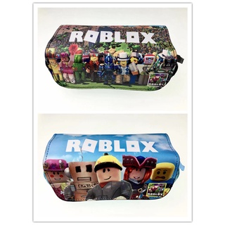 Roblox กล่องดินสอ ผ้าแคนวาส สองชั้น มีซิป จุของได้เยอะ สําหรับใส่เครื่องเขียนนักเรียน