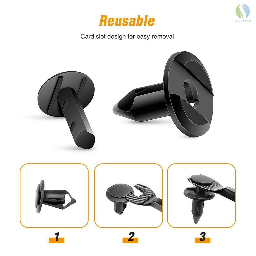 Car Retainer Clips Plastics Fasteners Kit & Trim Removal Tool Auto