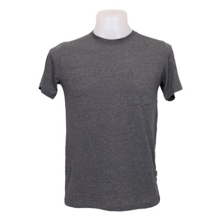 Classic Premium (Round Neck Pocket) charcoal Heather